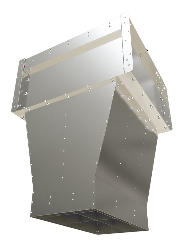 Воздушно-тепловая завеса Тепломаш серия 900 (промышленная тепловая завеса КЭВ для самолетных ангаров и ворот высотой от 8 до 15 метров, водяная воздушная тепловая завеса КЭВ IP 21, IP 54).