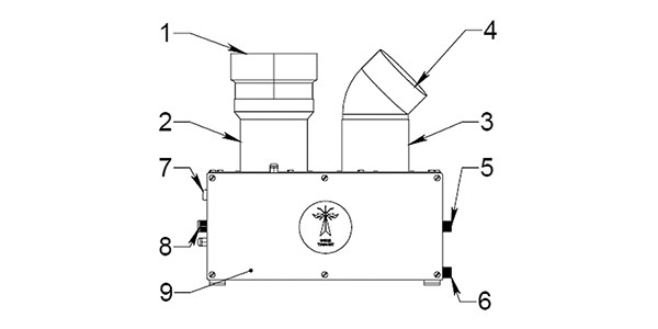Мобильный ультразвуковой увлажнитель воздуха Сохра М. Схема 1.