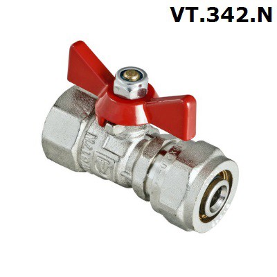 Шаровый кран для металлопластиковой трубы VT.342.N