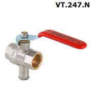 Кран шаровой для подключения датчика температуры VT.247.N