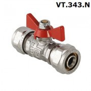 Шаровый кран для металлопластиковой трубы VT.343.N