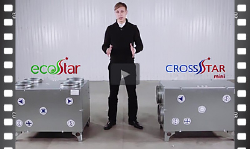 Бытовые вентиляционные установки EcoStar и CrosStar mini от AeroStar
